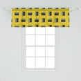 thumbnail image 2 of Ambesonne Cinema Window Valance, Clapperboards for Filmmaking, 42" x 18", Mustard and Charcoal Grey, 2 of 3