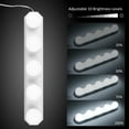 thumbnail image 5 of yeacher Tomshine Portable LED Mirror Light with 5 Bulbs USB Charging Dimmable 3 Color Modes Vanity Makeup Cosmetic Lights for Bathroom Dressing Room Table, 5 of 5