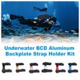 thumbnail image 4 of Eigraketly Conjunto de banda adaptadora de cilindro de buceo, soporte de cinturón de placa trasera BCD de aluminio, accesorios portátiles, Deportes acuáticos Oro, 4 of 6