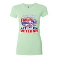 thumbnail image 2 of Thank a Farmer Thank a Veteran Eat In Peace Female Slim Fit Junior Tee, Mint, Large, 2 of 3