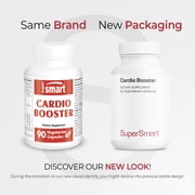 SuperSmart Cardio Booster (Advanced Formula) - with Taurine, CoQ10, Potassium, Phytosterols - Optimized Supplement | Non-GMO & Gluten Free - 90 Vegetarian Capsules