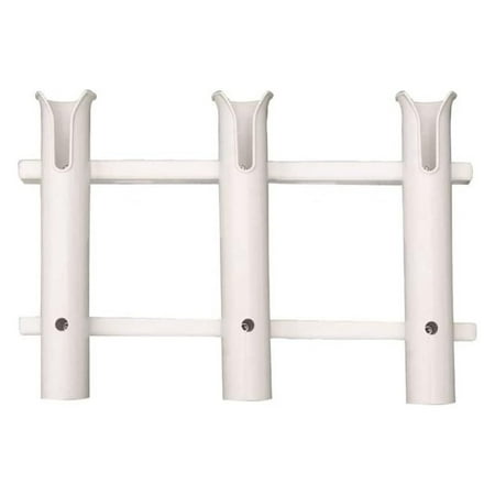 3-Rod Deluxe Rod Rack White