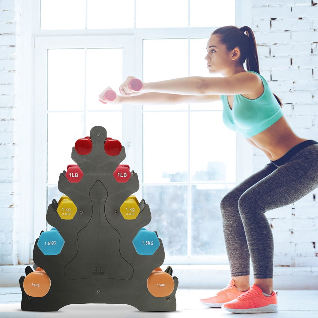 Yatlte 5-Tier Dumbbell Rack Only Weight Racks For Free Weights Dumbbell Tower (No Dumbbells Rack Only)