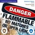 thumbnail image 4 of Flammable No Matches Or Open Light Sign, OSHA Danger Sign, 24x36 Corrugated Plastic, 4 of 7