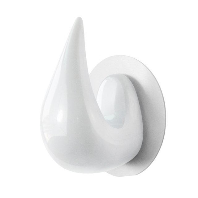 CSChome Hanger Hook Punch free Hanger Hook: Space saving Traceless Strong Load bearing Water Drop Shape Design for Home Use