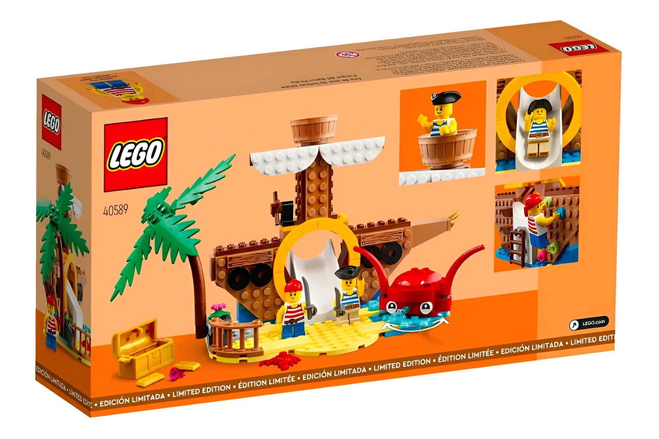 LEGO Pirate Ship Playground 168 Piece Building Set 40589