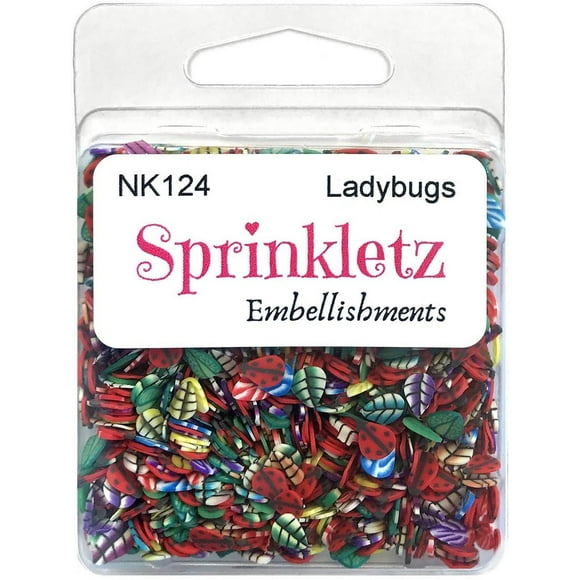 Buttons Galore Sprinkletz Embellissements 12G-Ladybugs