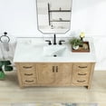 thumbnail image 5 of Javier 60" Bath Vanity in Spruce Antique Brown with White Grain Stone and Mirror, 5 of 19