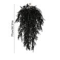 thumbnail image 3 of Artificial Fall Hanging Plants, Outdoor Hanging Greenery Realistic Artificial Faux Fall Mums for Farm House Porch Wall Party Decor Black, 3 of 6