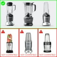 thumbnail image 7 of 2 Pack 24 oz Cup and To-Go Lid Replacement Parts Compatible with NutriBullet Pro 1000 Blender, 7 of 7