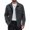 Dark Gray, variant on Men's Coat Twill Fabric Workwear Jacket Flap Pockets Casual Jacket Regular Fit for Winter Outdoor Street Wear