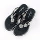 thumbnail image 1 of Chanclas para caminar, 1 par de chanclas planas informales para mujer, chanclas para mujer diseñadas para el futuro, 1 of 5