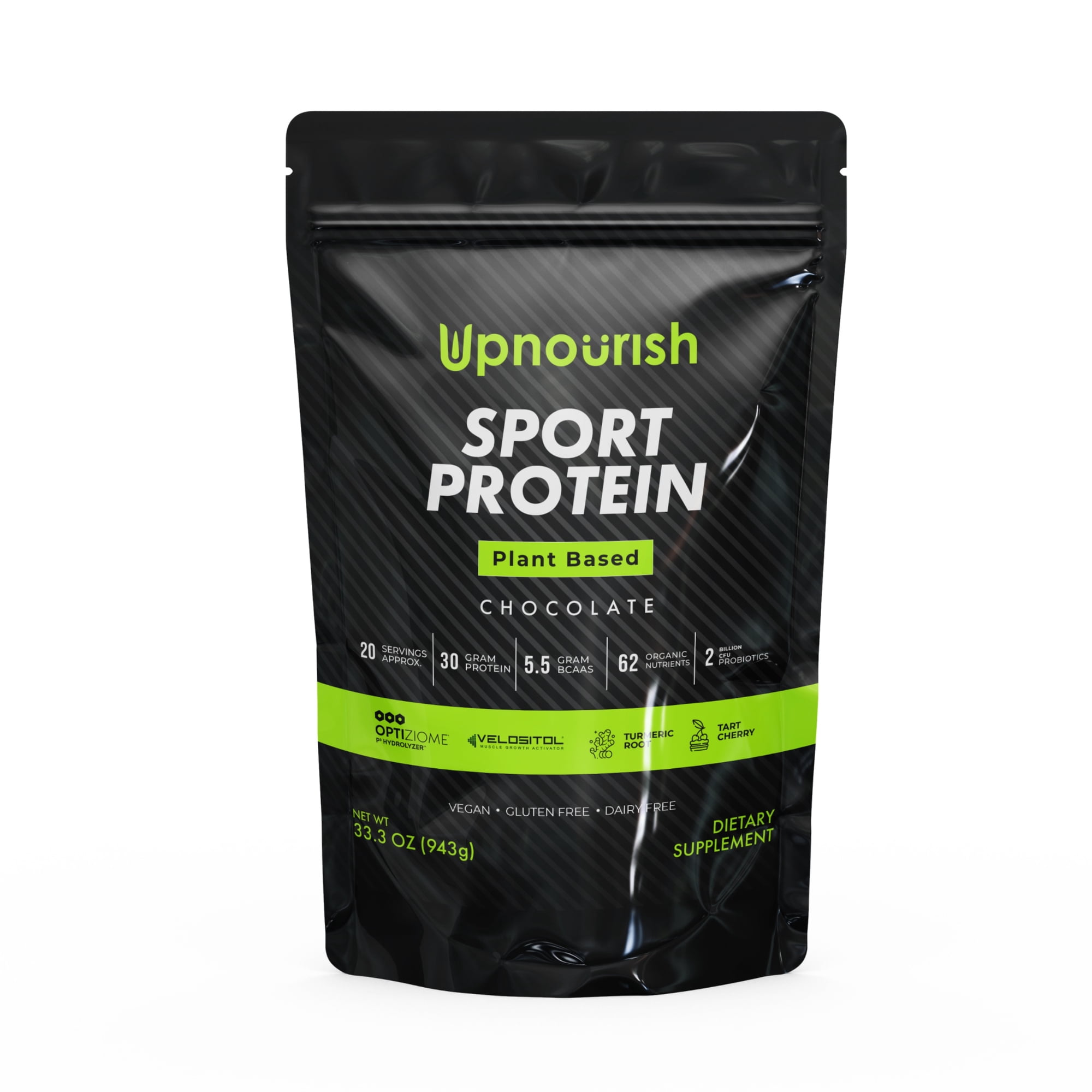 Vegan Sport Protein Powder Vanilla 20 servings – 30g Plant Based Protein, VELOSITOL, BCAAs, Organic Greens & Fruits, Probiotics, Tart Cherry for Post Workout Recovery, Inform Sports Certified Keto