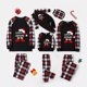 thumbnail image 1 of Pijamas familiares a juego de Navidad, diseño exclusivo, sombrero de Navidad, elfo, Santa, Negro, Rojo, conjunto de pijamas, 1 of 3