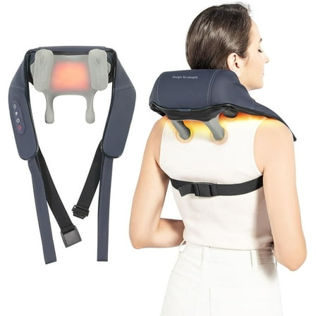 HONGJING Neck and Shoulder Massager, Shiatsu Back Massager for Pain Relief
