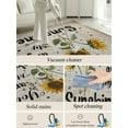 thumbnail image 5 of Vintage Sunflower Area Rug for Bedroom 2.7x5 Ft You Are My Sunshine Distressed Farmhouse Super Soft fuzzy Throw Rug Non-Slip Fluffy Plush Indoor Floor Carpet for Living Room Nursery Home Decor, 5 of 8