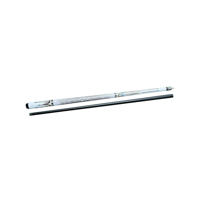 QualitChoice High Performance Portable Billiard Home Bar Pool Cue Stick Feel Easy To Handle For Every Adult User 9 Ball white 146.5cm