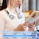 thumbnail image 3 of Turbo Ice Cooling Neck Fan 5 Speeds LED Display Bladeless Personal Fan for Work, Travel, Outdoor Activities, 3 of 5