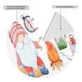 thumbnail image 2 of Rateoe Gnome Camping Print Christmas Tree Skirt 30" for Xmas Holiday New Year Party Circle Tree Mat Ornaments Decoration, 2 of 7
