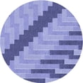 thumbnail image 1 of Ahgly Company Machine Washable Indoor Square Transitional Slate Blue Area Rugs, 3' Square, 1 of 7