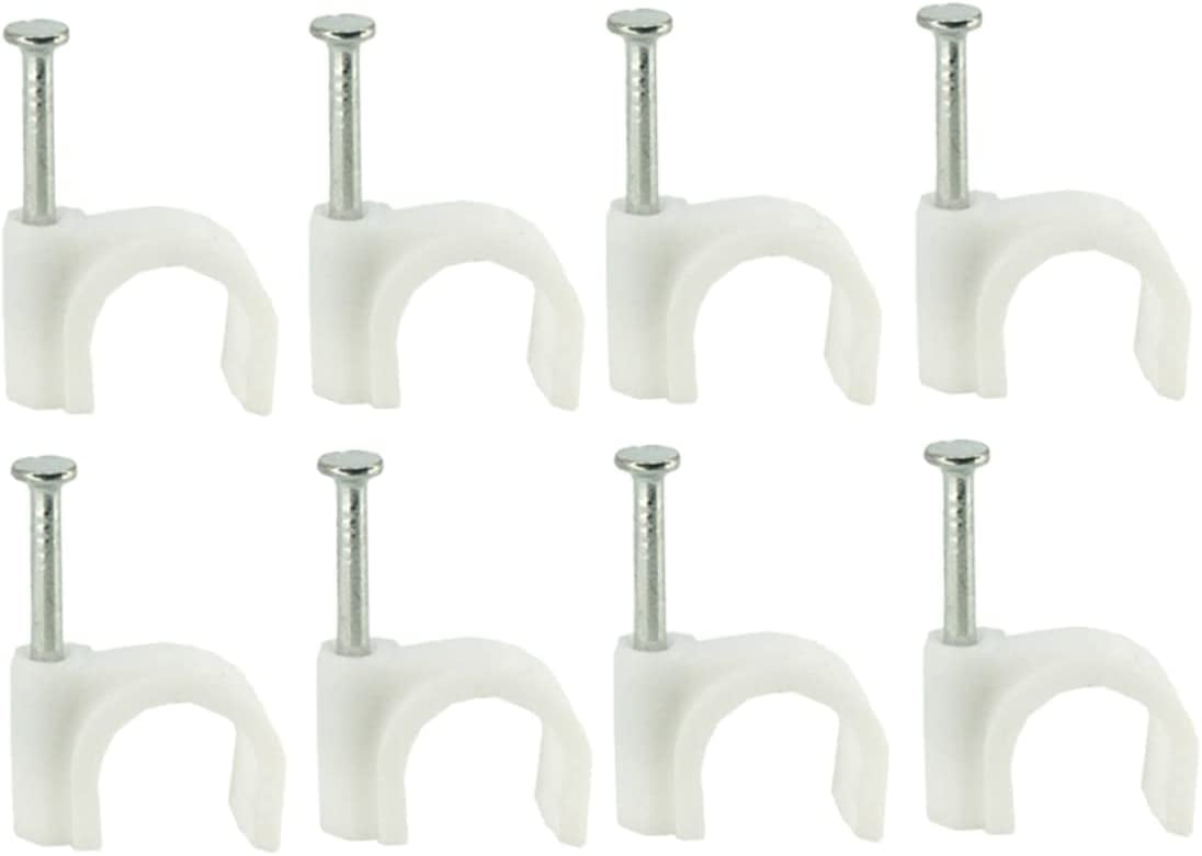 100 Pcs Cable Clips White Cable Clips Coax Cable Clips Cable