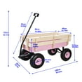 thumbnail image 3 of Best Foldable Wagons for Two Kids & Cargo, Collapsible Folding Stroller with Adjustable Handle Bar,Removable Canopy, 3 of 9