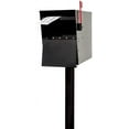 thumbnail image 3 of Qualarc LetterSentry 3 in. Black Powder Coated Steel Locking Mailbox Post, Direct Burial, 3 of 4