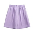 thumbnail image 1 of pstuiky Pantalones cortos para hombre, Pantalones cortos de playa holgados para hombre, de color liso, informales, a la moda, con bolsillos, botones y cremallera Pantalones cortos de baloncesto, 1 of 5