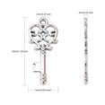 thumbnail image 2 of 300pcs style Alloy Pendants Skeleton Key Alloy Pendants Lead Free Nickel Free and cadmium free Antique Silver 33x14x2mm Hole: 2mm, 2 of 4
