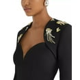 thumbnail image 3 of Safiyaa BLACK Women's Trixie Embellished Crepe Gown, US 4, FR 36, 3 of 4