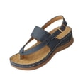 thumbnail image 2 of Willtoo Women's Wedge Sandals Adjustable Buckle Open Toe Slingback Shoes Summer Comfortable Walking Orthopedic Sandals, 2 of 6