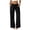AA-Black, variant on White Women's Baggy Wide Leg Linen Casual Pants Summer Drawstring Ruffle High Waist Palazzo Trousers with Pockets L