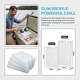thumbnail image 5 of 5-Pack Ice Packs for Lunch Boxes, Cooler Tote Bags Reusable Refreezable Cold Slim Large Protable Icepacks for Bento Shipping Beach Camp Car Milk Bottle Block Lunches Styrofoam, 5 of 8