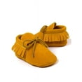 thumbnail image 3 of Lavaport Newborn Baby Boy Girl Moccasins Shoes Fringe Soft Soled Non-slip Footwear Crib Shoes PU Suede Leather First Walker Shoes, 3 of 4