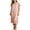 .Pink, variant on Akafmk Women's Lace Sleepwear Dress, Ribbed Knit Pajama V Neck Nightgown Casual Elegant Home Wear