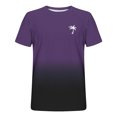 thumbnail image 4 of Camisas de Manga Larga para Hombres Imprimir Casual Cuello Redondo Blusa de Manga Corta, Camisas de Lino para Hombres, 4 of 9