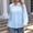 Blue, variant on YANGXINX Womens Dress Shirts Long Sleeve Button Down Solid Lapel Collar Tunic Tops Regular Fit Stretch Casual Business Office Work Blouses