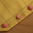 thumbnail image 6 of Mens Suit Vest Lapel V Neck Waistcoat Business Formal Sleeveless Jacket Yellow XL, 6 of 7