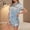 White, variant on VISALY Womens Pajama Sets Satin Pajamas Silk Sleepwear Flower Print Button Down Short Sleeve Shirts Elastic Waist Shorts Lounge Sets Comfy Cooling Sleepwear Green L
