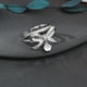 thumbnail image 2 of Qarigey Anillo de apertura para mujer, decoración de circón de cobre, anillos de moda, decoraciones de mano ajustables, joyería chapada para mujer, Ropa, zapatos y accesorios Miscelánea Qarigey AP014771-00, 2 of 6