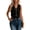 Black, variant on mdesiwst Linen Vest Top for Women Casual Slim Fit Sleeveless Button Down Waistcoat V Neck Crop Office Work Outfit