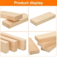 thumbnail image 4 of Uxcell 4Pcs Bloque de madera de tilo para tallar 0.8"x2"x6" Bloques de madera cuadrada para decoración de artes DIY, 4 of 7