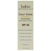 بابو بوتانيكالز واقي الشمس الشفاف اليومي SPF 40، 1.7 Fl Oz
