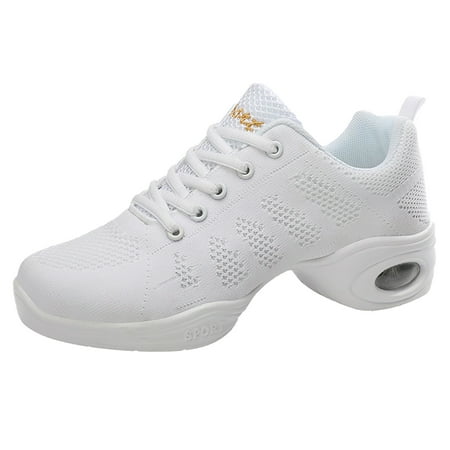 

EQWLJWE Casual Shoes For Women Summer Jazz Dance Shoes Net Surface Exercises Yoga Shoes Soft-soled Shoes Deals Clearance