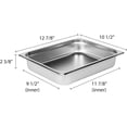 thumbnail image 6 of TrueCraftware- Half Size 2-1/2" Deep Stainless Steel Anti-Jamming Steam Pan 25 Gauge- Steam Food Pan Anti-Jam Steam Table Hotel Pan for Restaurant Family Events Personal Catering Use, 6 of 6