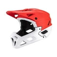 thumbnail image 2 of Vsenkes Mountain Bike Helmet Mountain & Road , Lightweight, Ventilation, Breathable with Removable Chin Pad, Cycling Helmet Red White, 2 of 9