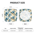 thumbnail image 4 of Kdxio Chair Seat Covers Vintage Blue Flowers Print Chair Covers for Dining Room Square Washable Chair Protector Seat(Six Piece), 4 of 5