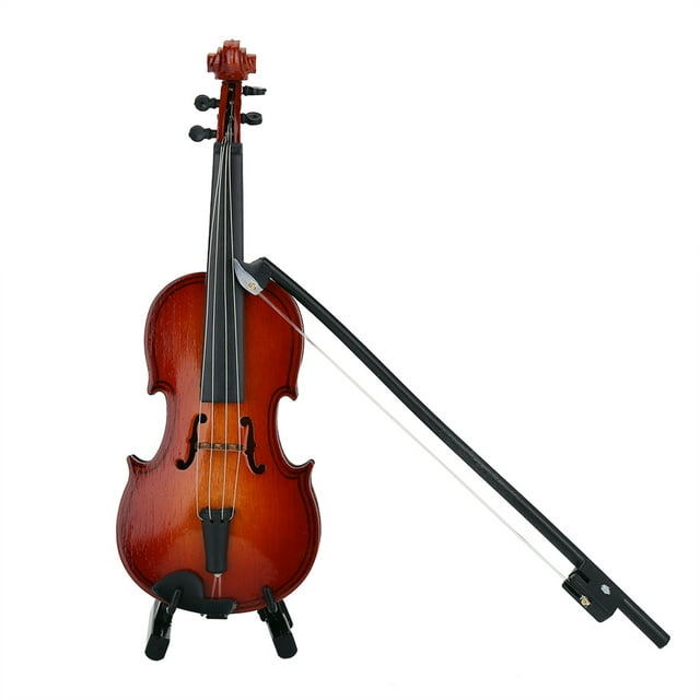 Miniature Violin Model,Wooden Mini Violin Model Violin Model Decor Violin Model Gift Built to Last