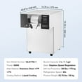 thumbnail image 3 of KFFKFF Industrial Snowflake Ice Device, 385LBS/24H Snowflake Ice Creator, Metallic Ice Grinding Equipment, Electric Ice Cone Fabricator, Fluid Cooling Mechanism for Quick Heat Reduction, Ice Cream, 3 of 9