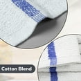 thumbnail image 6 of GOLD TEXTILES 60 Pack Cotton Blend White Bar Mop Kitchen Towels 28oz Blue Stripe for Commercial Use, 6 of 8